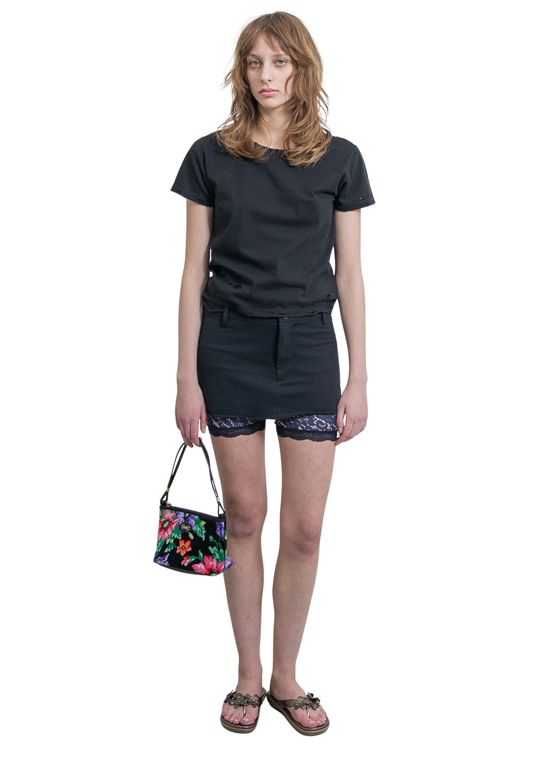 Easy Apron Skirt 詳細画像 Black 3