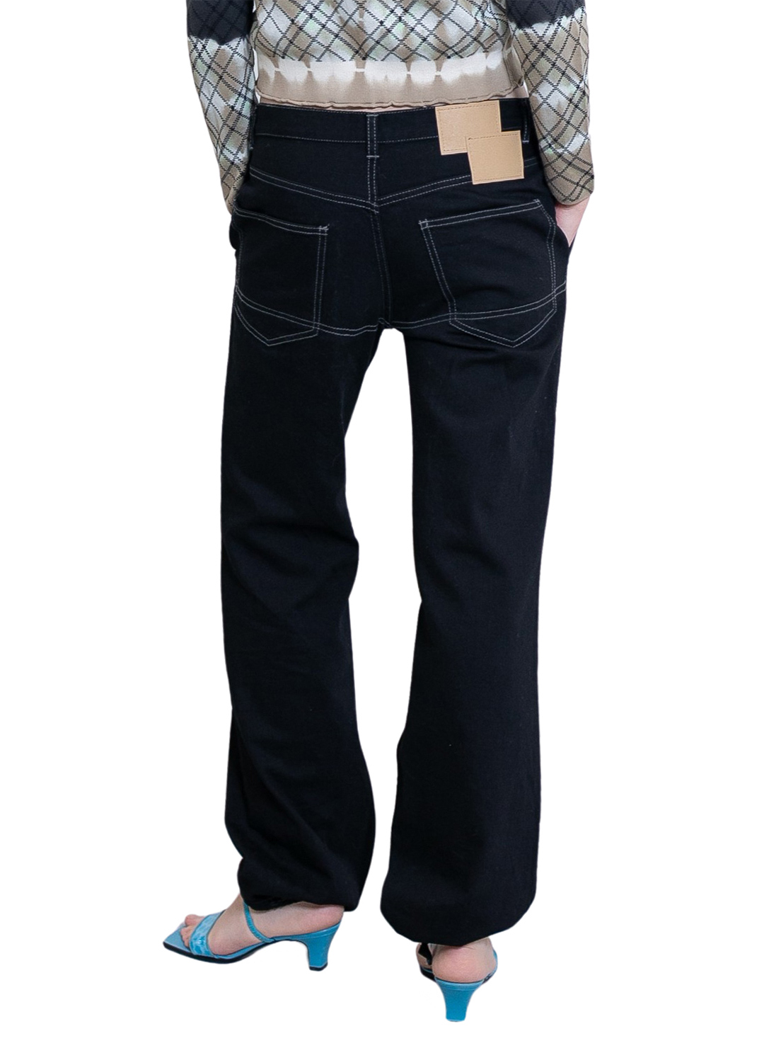 Low-slung Scratch Denim 詳細画像 Black 3