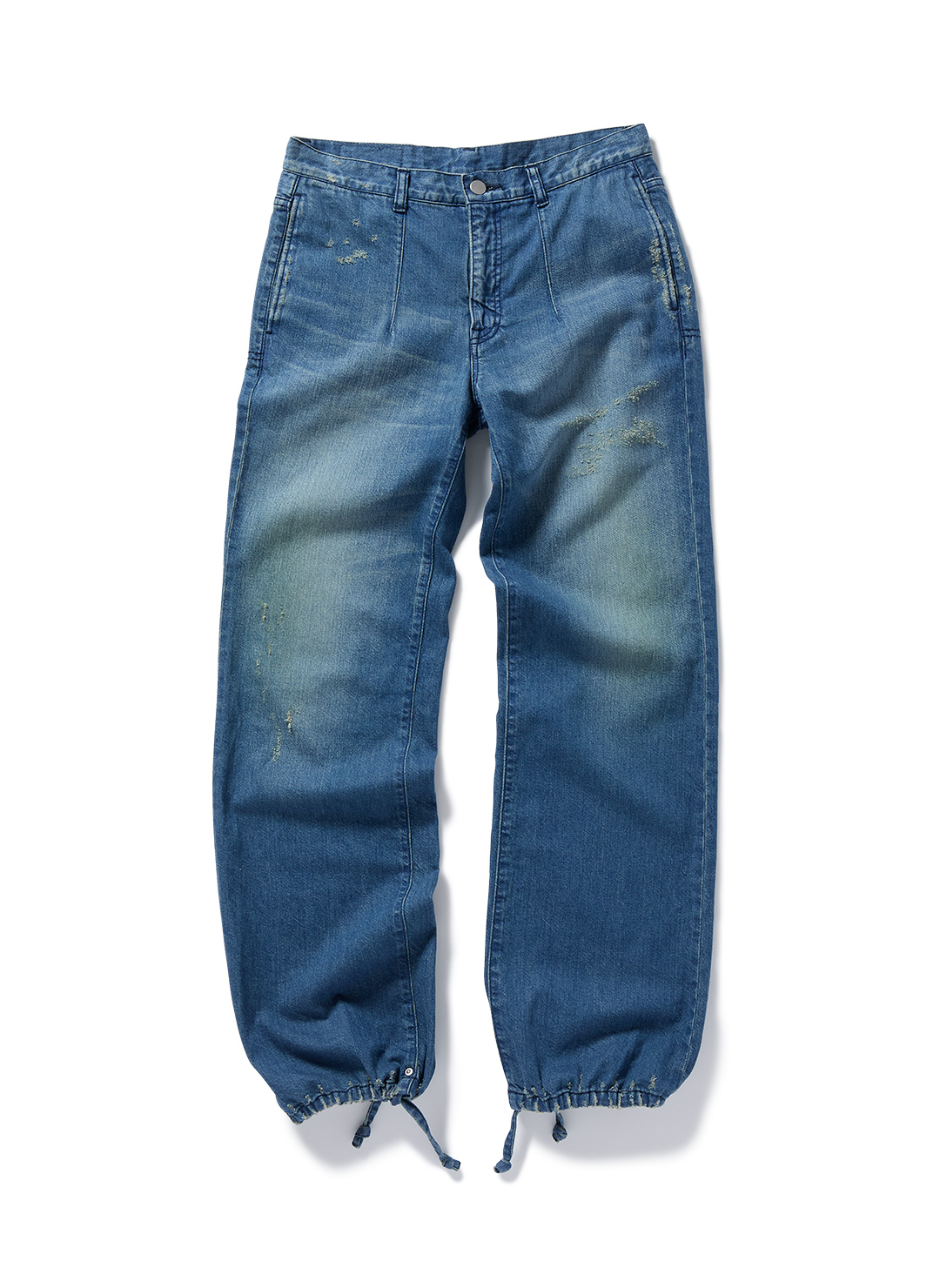 Low-slung Scratch Denim