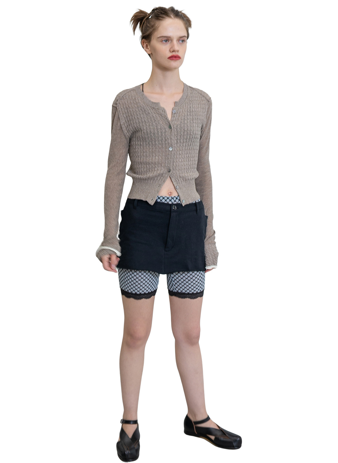 Lace Trim Shorts 詳細画像 Blue 3