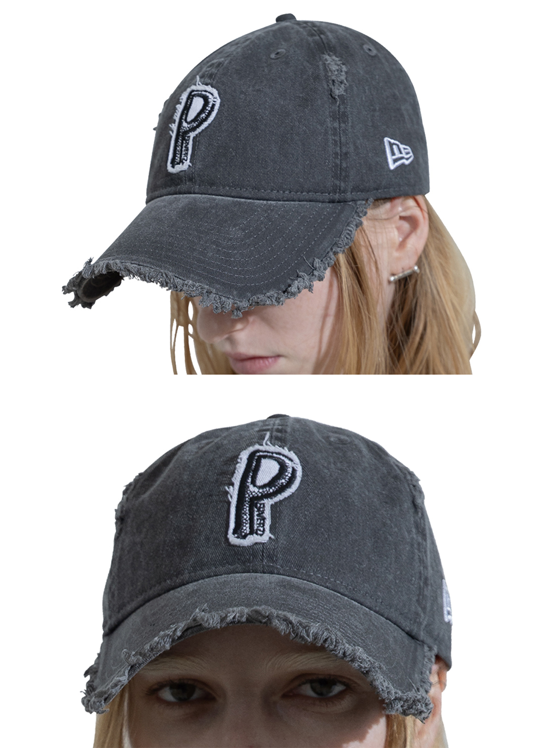 NEW ERA PERVERZE Initial Cap 詳細画像 Gray 1