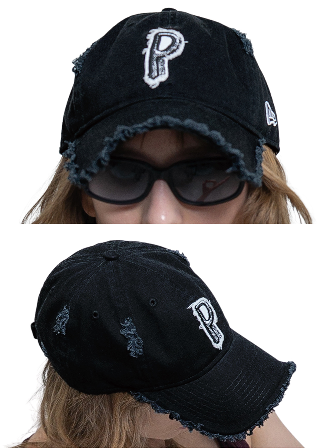 NEW ERA PERVERZE Initial Cap 詳細画像 Black 1