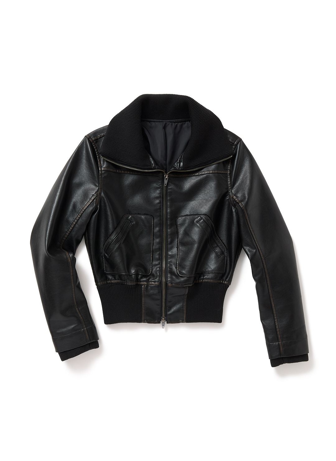 Faded Leather Blouson