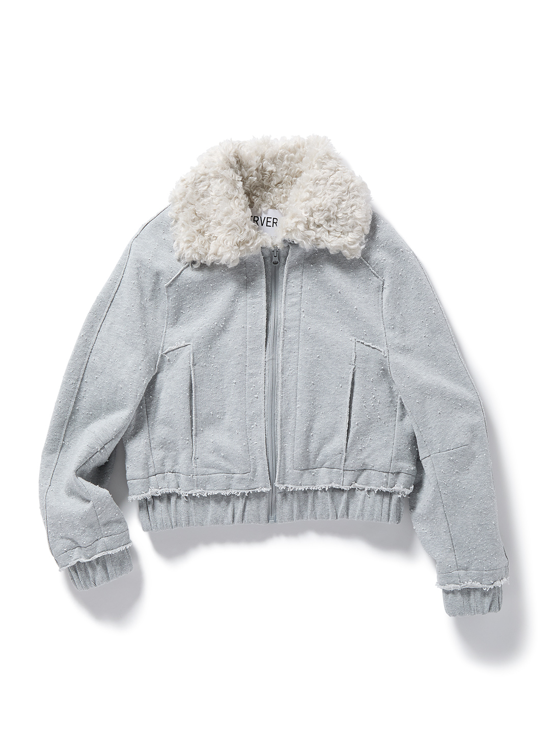 Fur Trimmed Sweat Blouson