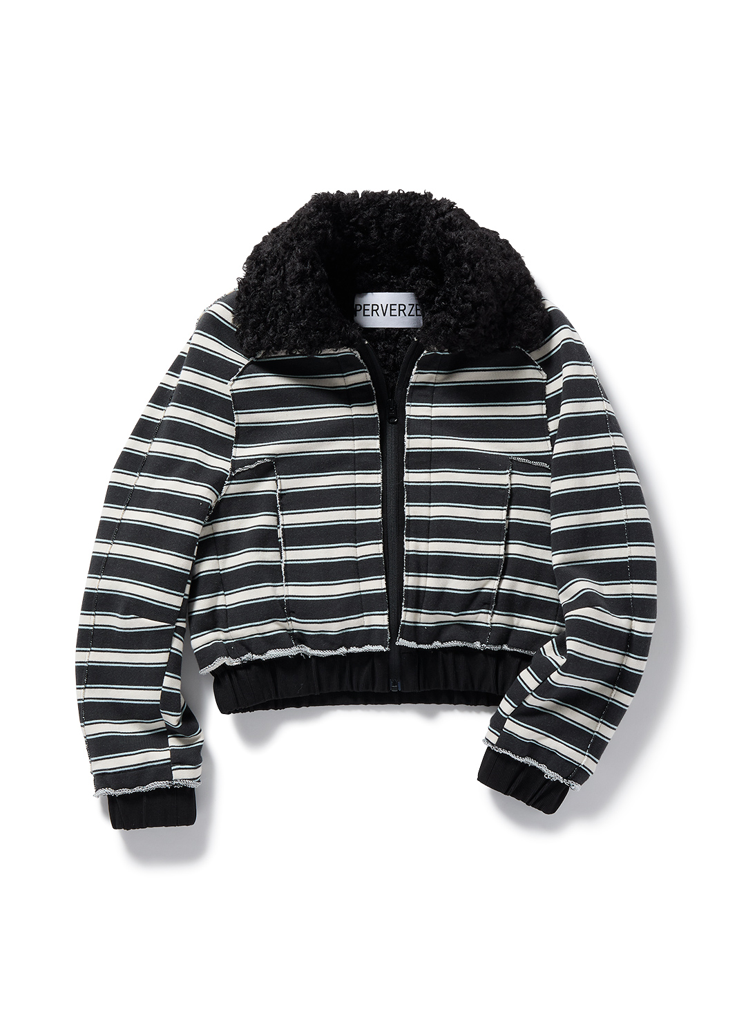 Fur Trimmed Sweat Blouson