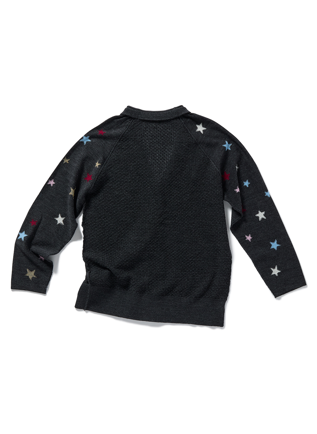 Star Sleeve Raglan Knit Cardigan  詳細画像 Navy 2