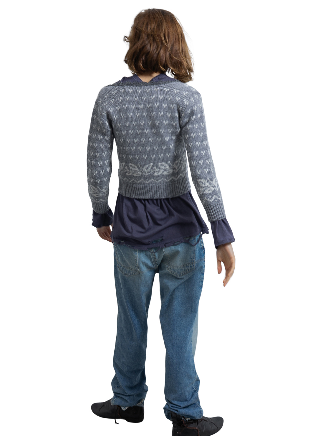 Birds Eye Tiny Knit 詳細画像 Gray 3