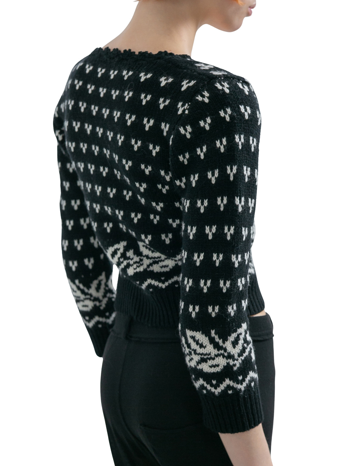 Birds Eye Tiny Knit 詳細画像 Black 2