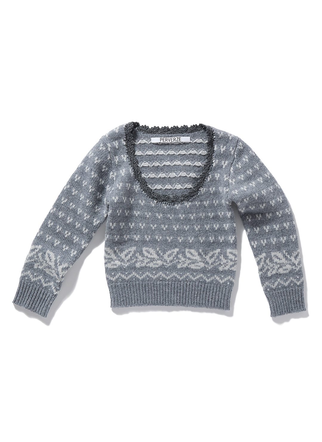 Birds Eye Tiny Knit 詳細画像 Gray 1