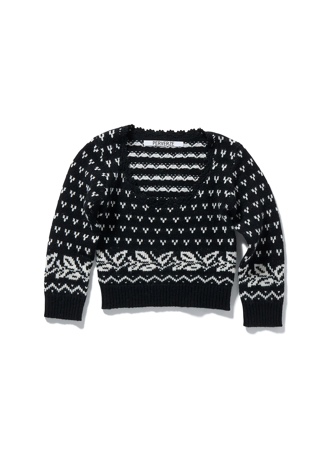 Birds Eye Tiny Knit 詳細画像 Black 1