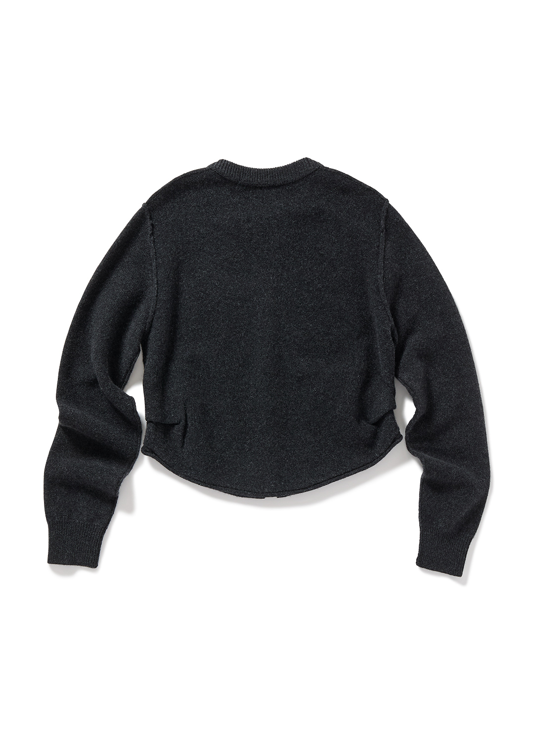 Side-Tuck Knit Cardigan 詳細画像 Gray 2