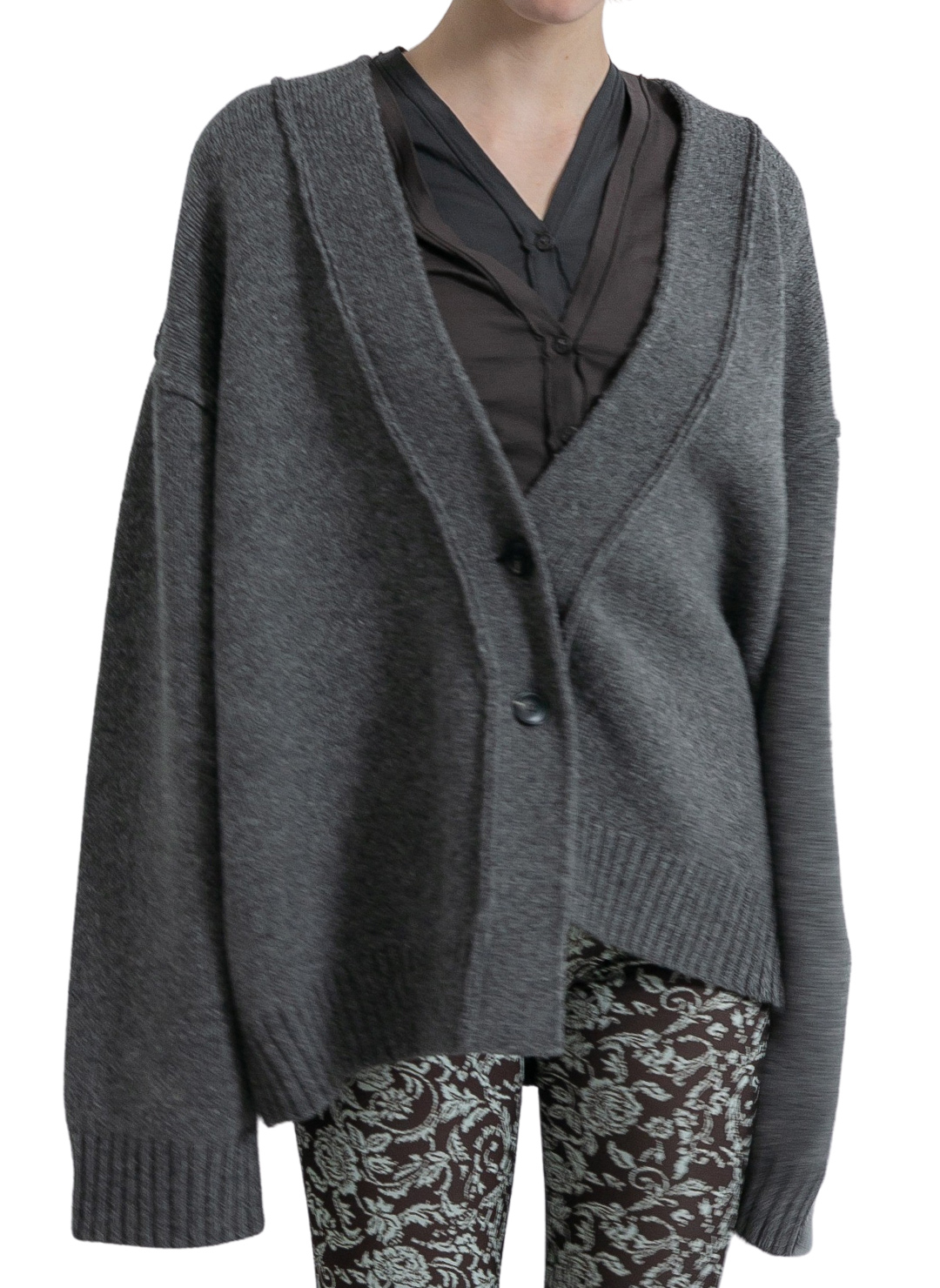 Bulk Knit Cardigan 詳細画像 Gray 1