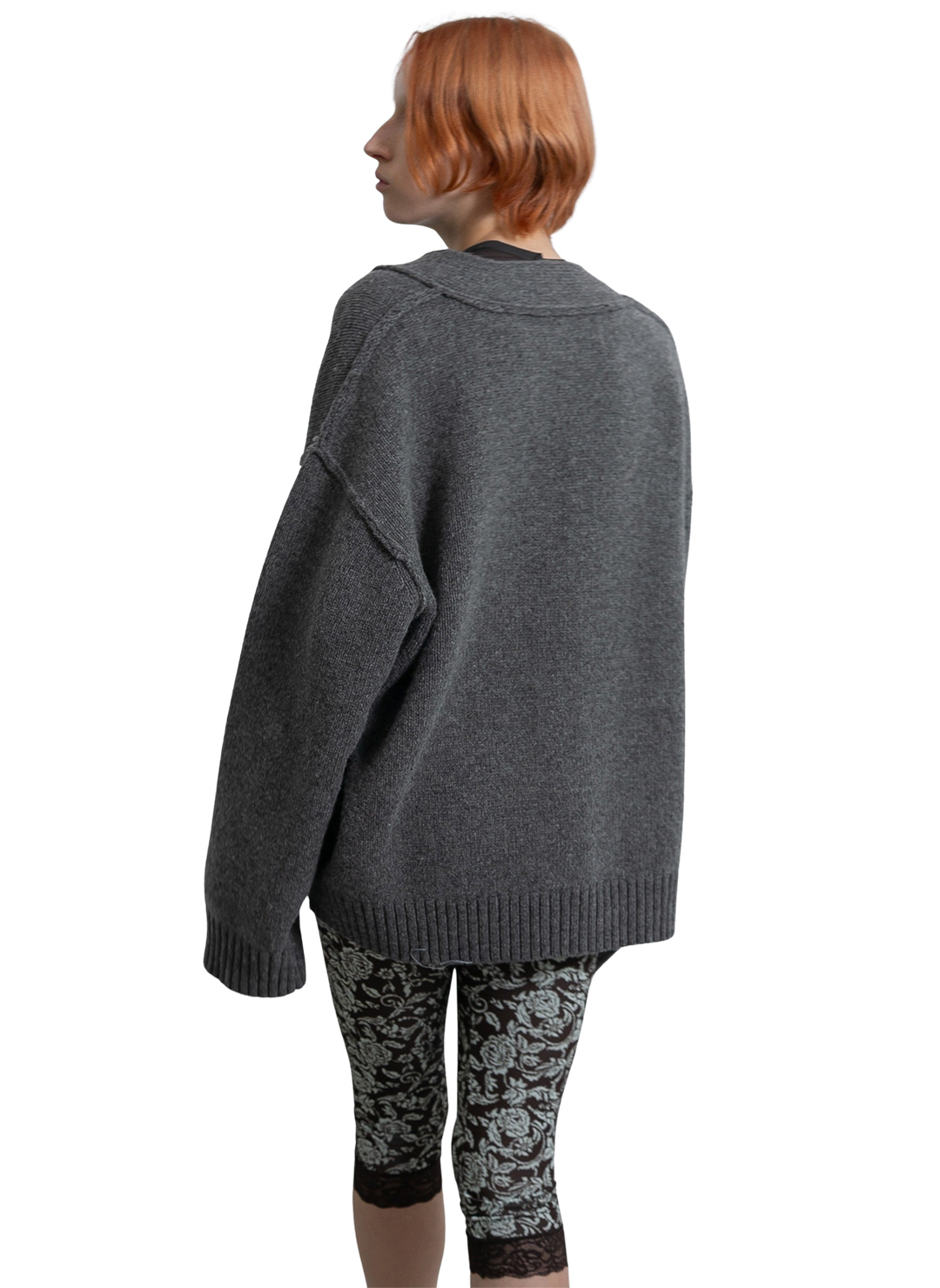Bulk Knit Cardigan 詳細画像 Gray 2