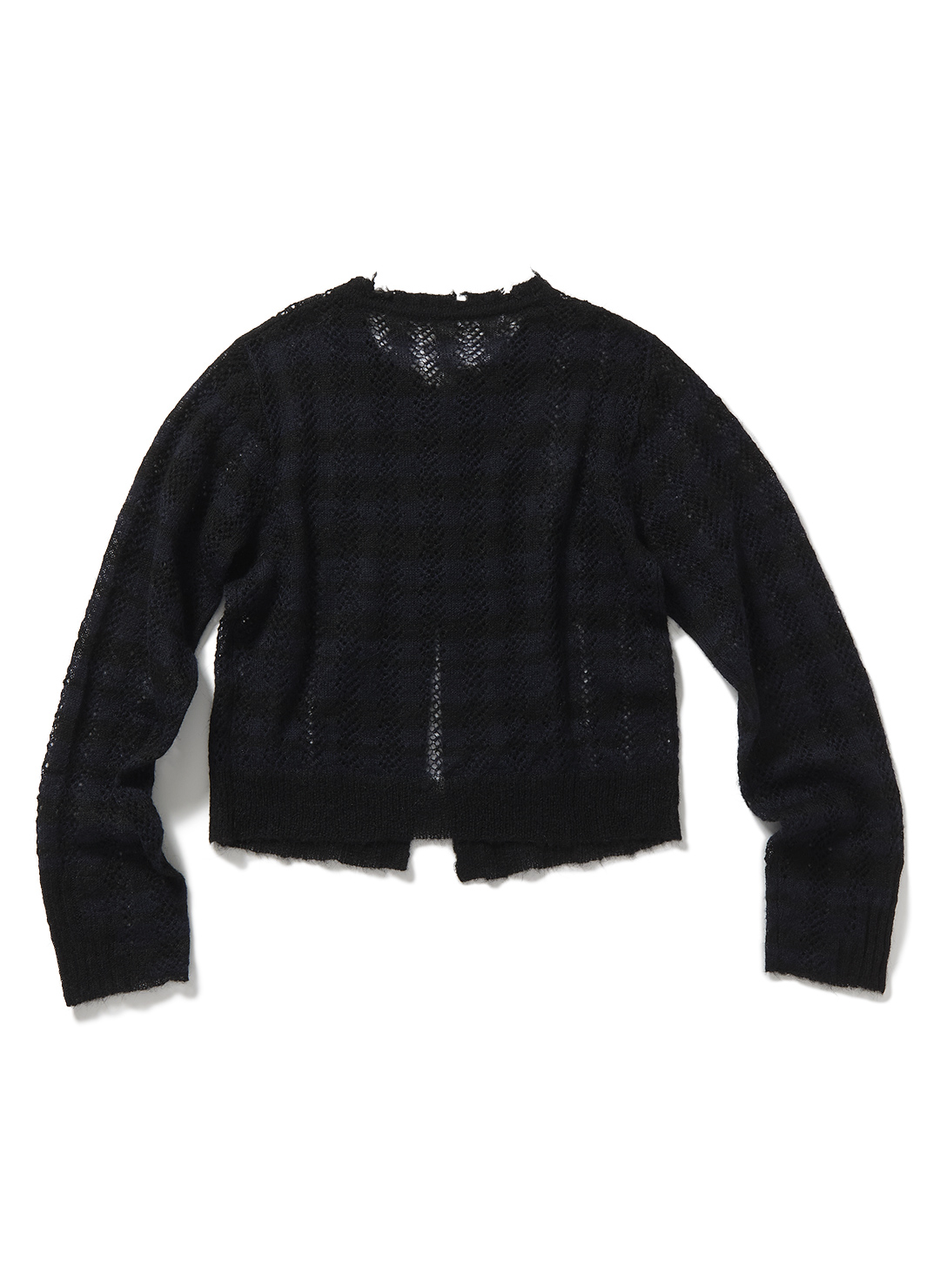 Thick Stripe Knit Cardigan 詳細画像 Navy 2