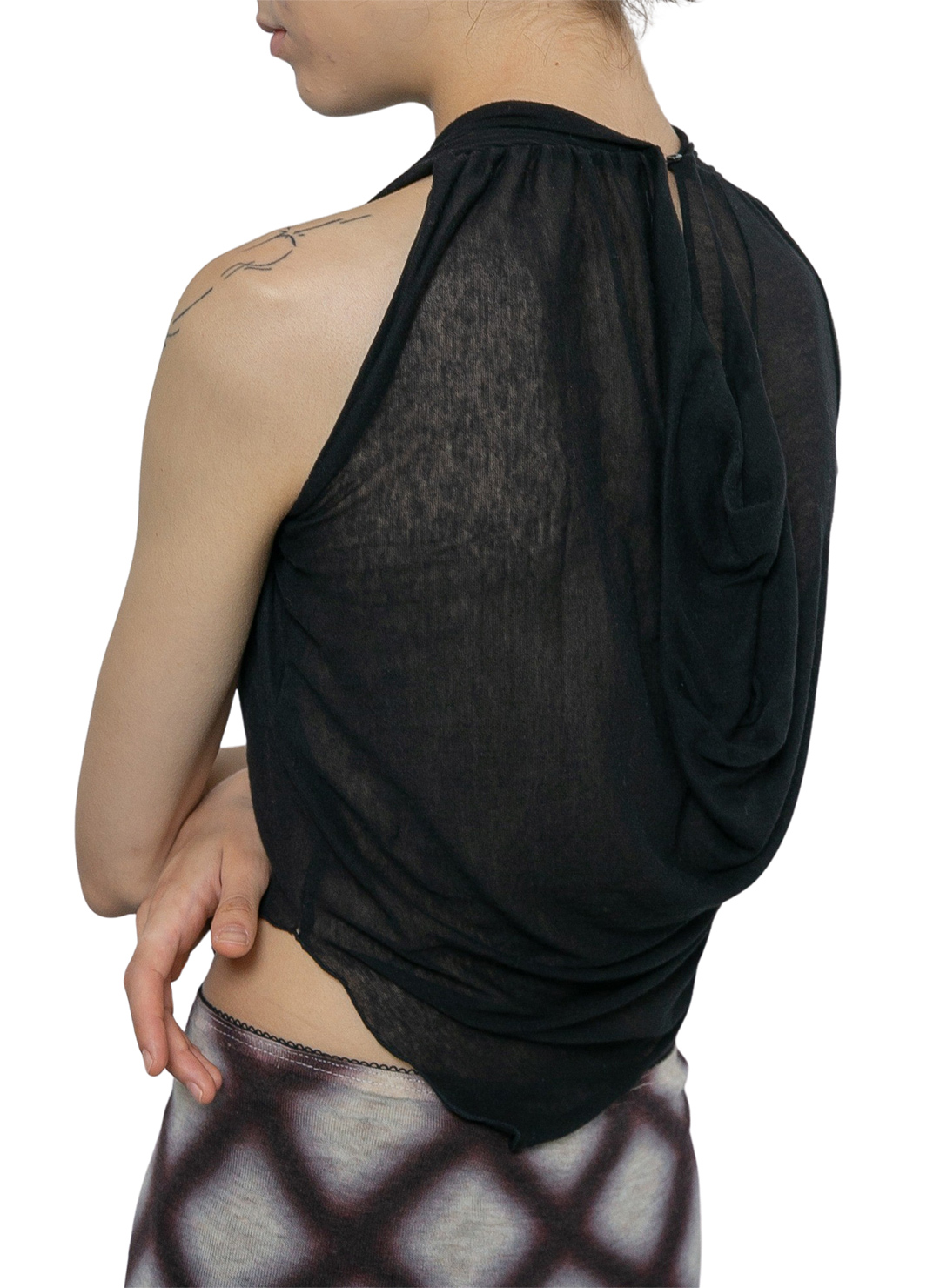 Remade Draped T-Shirt 詳細画像 Black 2