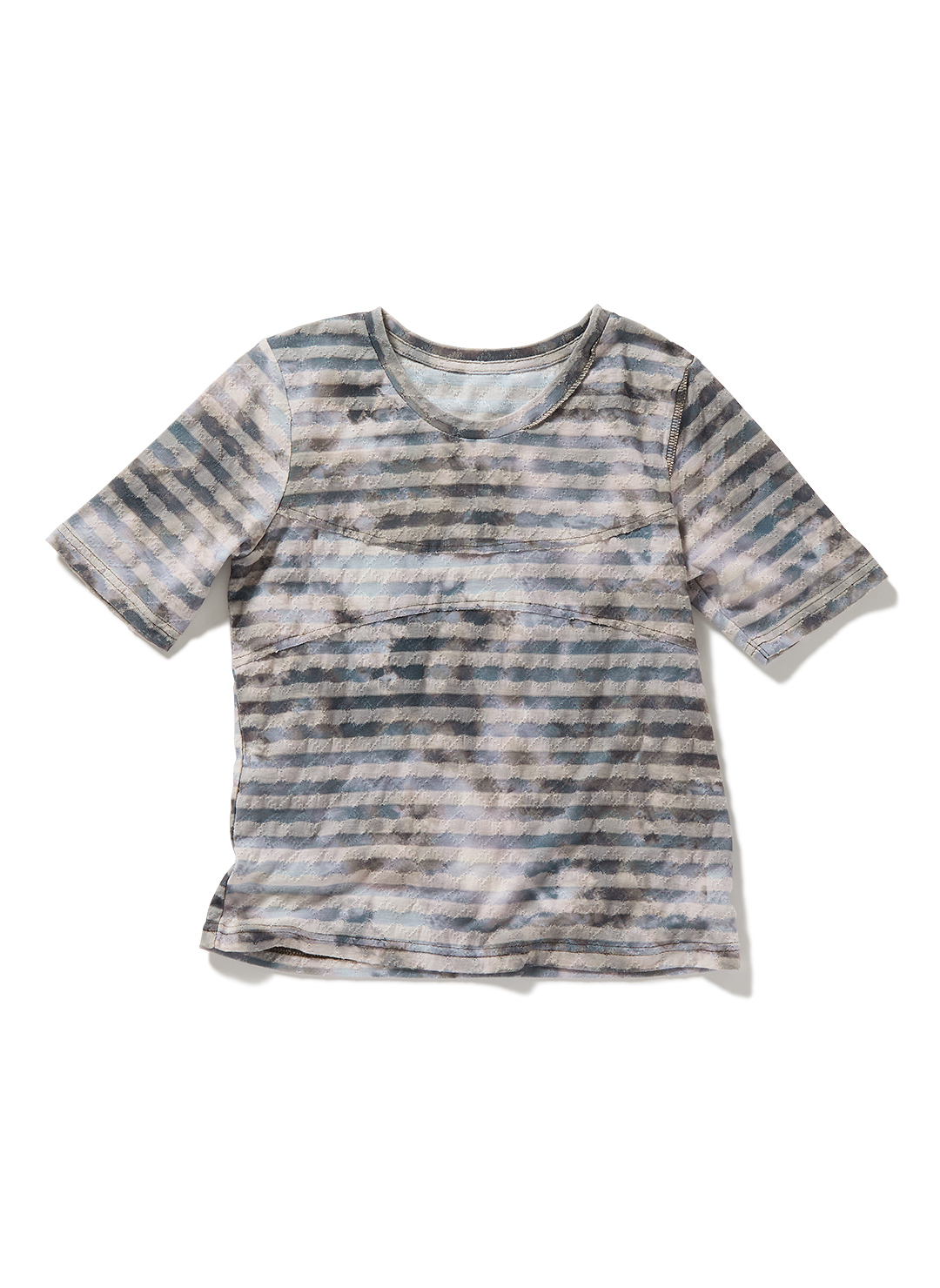 Paneled Fitted T-Shirt