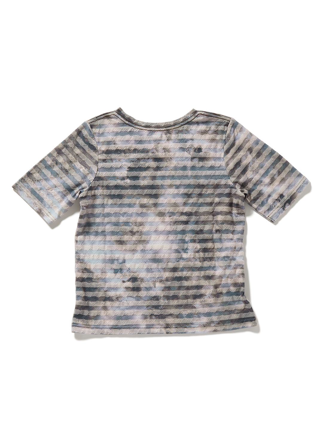 Paneled Fitted T-Shirt 詳細画像 Gray 2