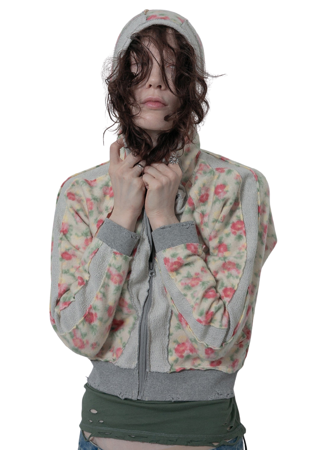 Floral Hoodie 詳細画像 White 2