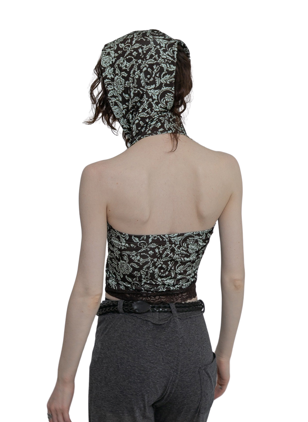 Hood Open-Back Top 詳細画像 Brown 3