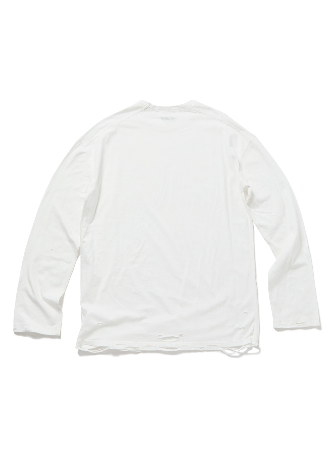 DISTRESS Long Sleeve T-Shirt 詳細画像 White 2