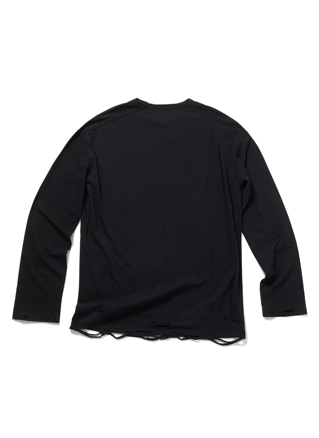 DISTRESS Long Sleeve T-Shirt 詳細画像 Black 2