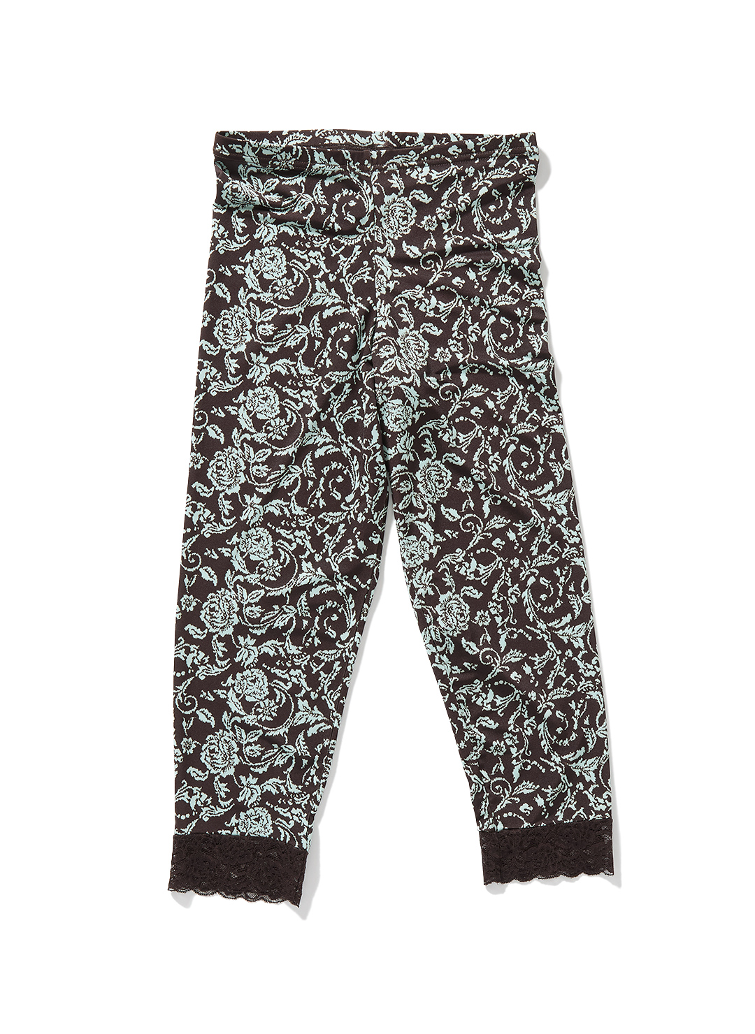 Lace-Trim Mid-Calf Shorts 
