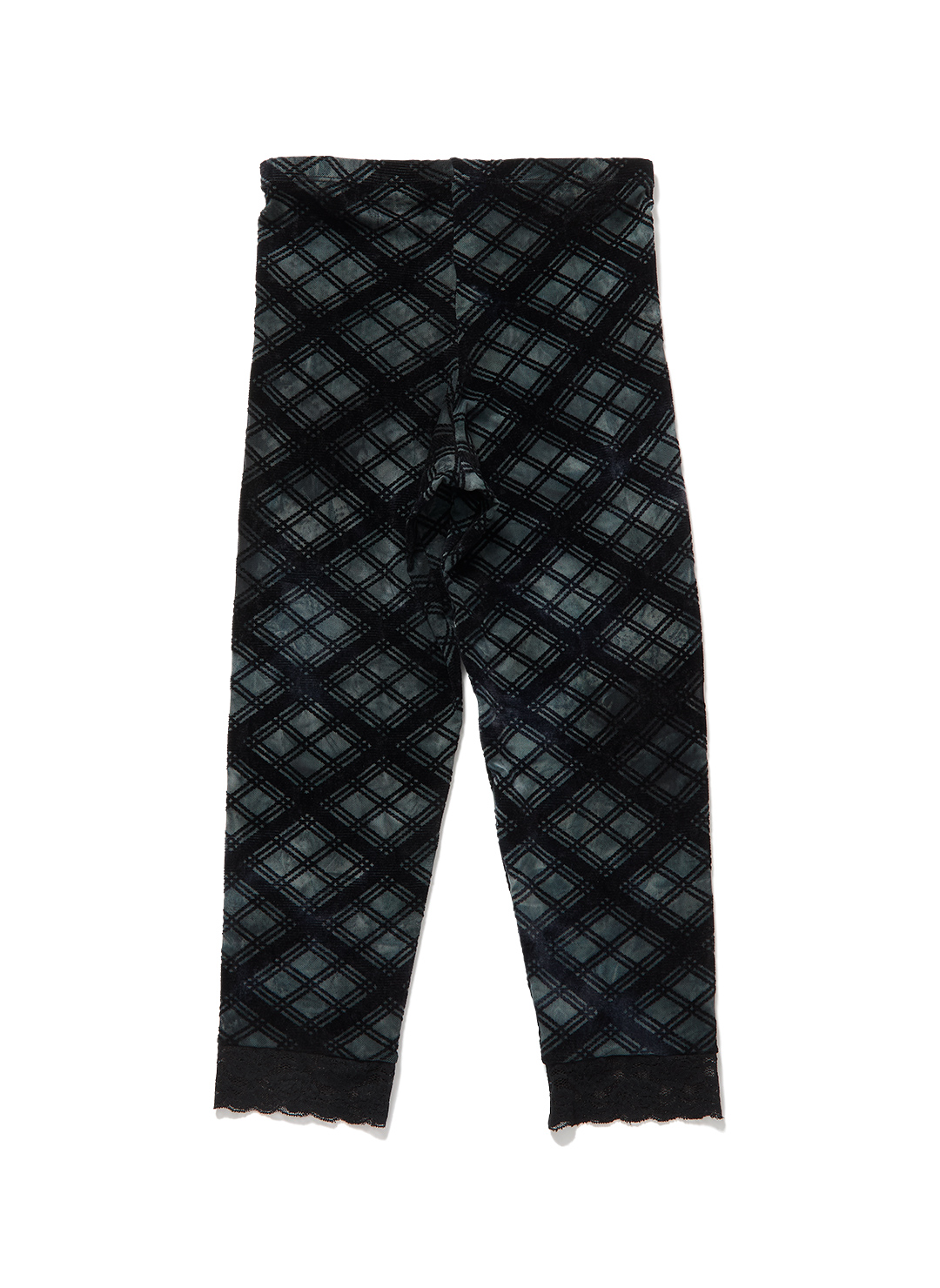 Lace-Trim Mid-Calf Shorts  詳細画像 Black 2